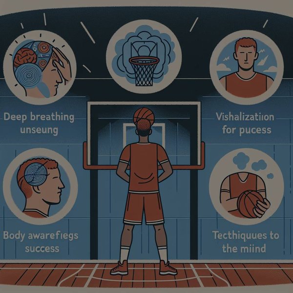 Quelles techniques de mindfulness sont recommandées pour les lancers-francs sous pression ?